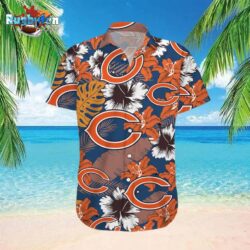 Chicago Bears NFL Floral Tropical Team New Hawaiian Shirt