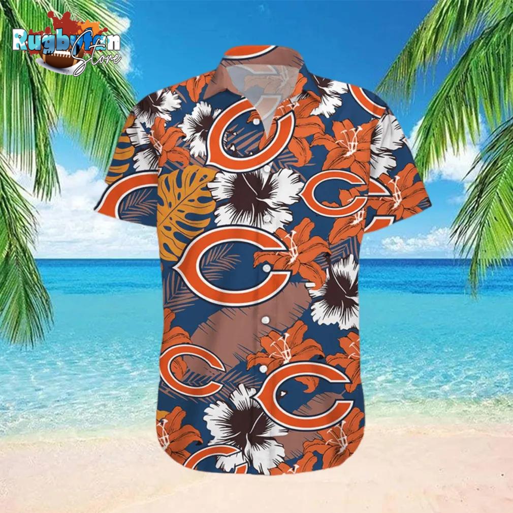 Chicago Bears NFL Floral Tropical Team New Hawaiian Shirt Chicago Bears NFL Floral Tropical Team New Hawaiian Shirt