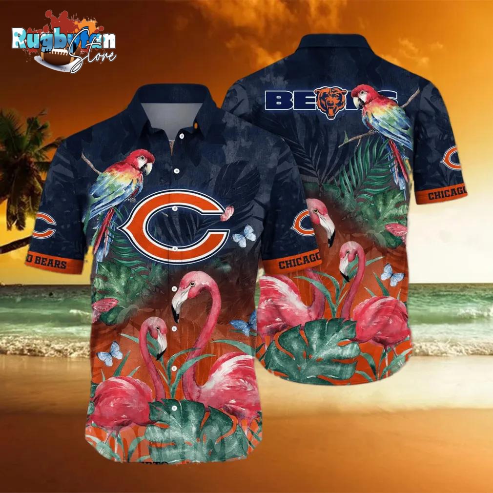 Chicago Bears NFL Flower Full Printing Hawaiian Shirt Chicago Bears NFL Flower Full Printing Hawaiian Shirt