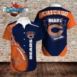 Chicago Bears Nfl Gift For Fan Football Graphic Print Short Sleeve Hawaiian Shirt 2