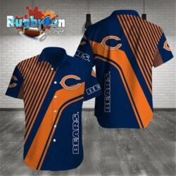 Chicago Bears Nfl Gift For Fan Football Graphic Print Short Sleeve Hawaiian Shirt 3