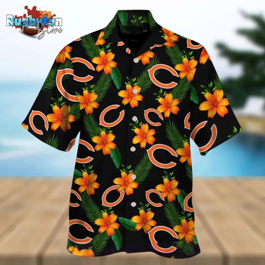 Chicago Bears NFL Great Floral Tropical Team Hawaiian Shirt Chicago Bears NFL Great Floral Tropical Team Hawaiian Shirt