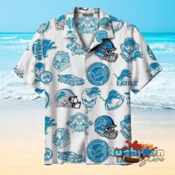 Amazing Detroit Lions Nfl Hawaiian Graphic Print Short Sleeve Hawaiian Shirt