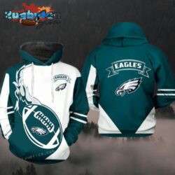 Amazing Philadelphia Eagles NFL 3D All Over PrintZip up Hoodie