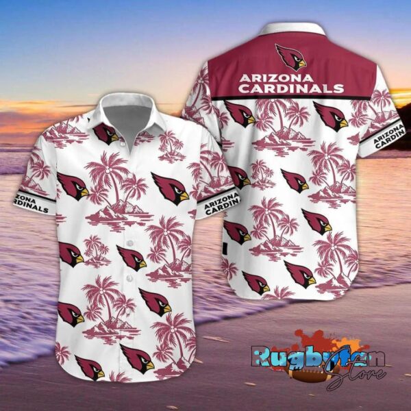arizona cardinals coconut tree hawaiian shirt nfl hawaiian shirt1