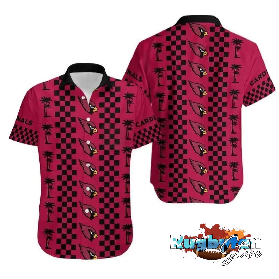 Arizona Cardinals Coconut Trees Hawaiian Shirt Arizona Cardinals Coconut Trees Hawaiian Shirt