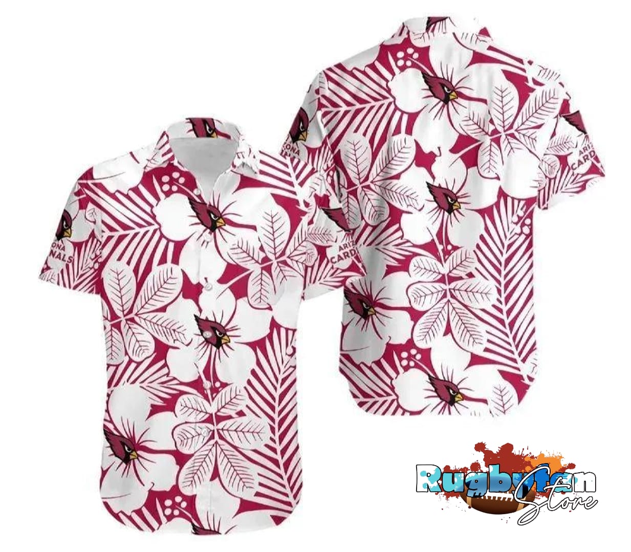 Arizona Cardinals Flower Hawaii Shirt And Shorts Summer Collection Arizona Cardinals Flower Hawaii Shirt And Shorts Summer Collection