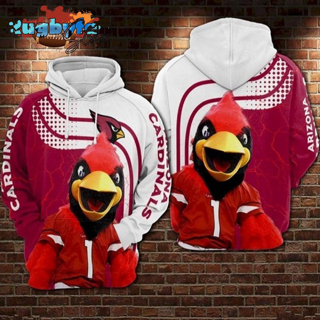 Arizona Cardinals Footballed 3D Hoodie All Over Print Arizona Cardinals NFL Gifts