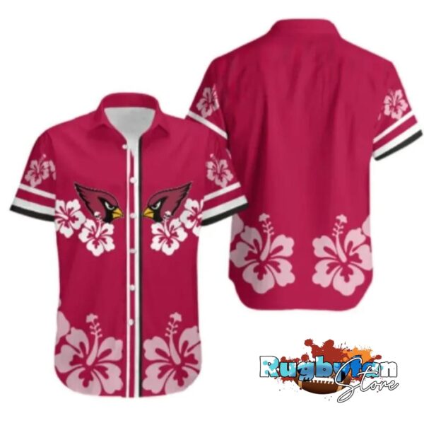 arizona cardinals hibiscus flower hawaiian shirt nfl hawaiian shirt1 zlz1v