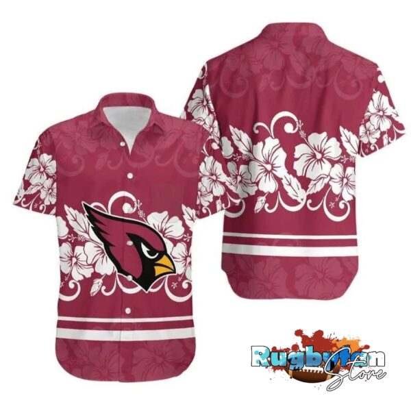 arizona cardinals hibiscus flowers nfl hawaiian shirt nfl hawaiian shirt1