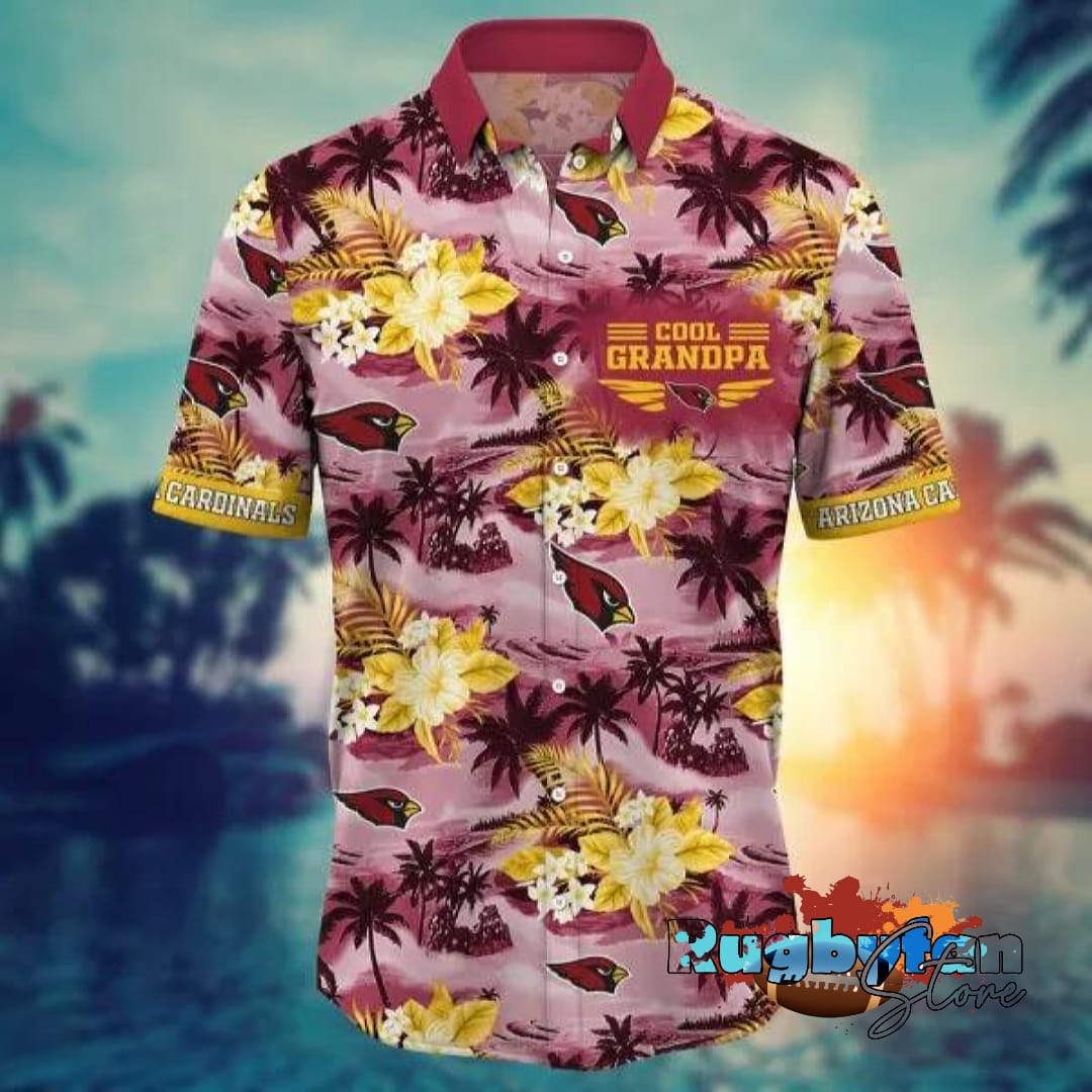 Arizona Cardinals NFL Aloha Grandparent Hawaiian Shirt Arizona Cardinals NFL Aloha Grandparent Hawaiian Shirt
