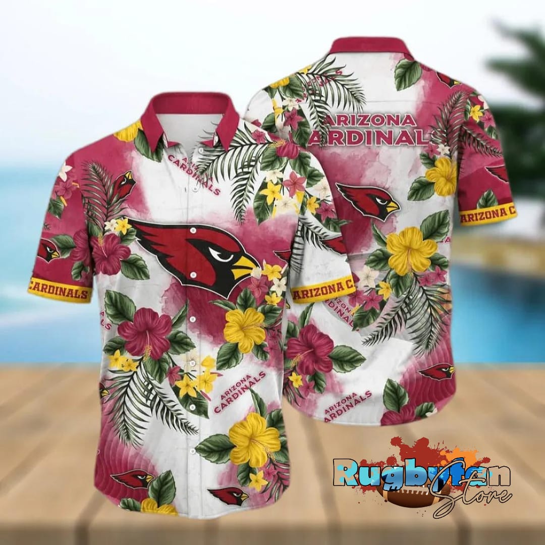 Arizona Cardinals NFL Aloha Pattern Hawaiian Shirt Arizona Cardinals NFL Aloha Pattern Hawaiian Shirt