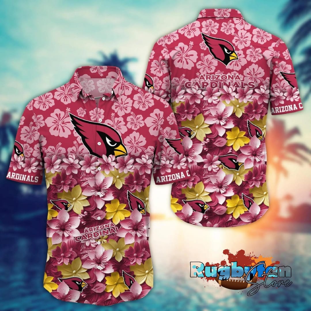 Arizona Cardinals NFL Aloha Pattern Hawaiian Shirt Arizona Cardinals NFL Aloha Pattern Hawaiian Shirt