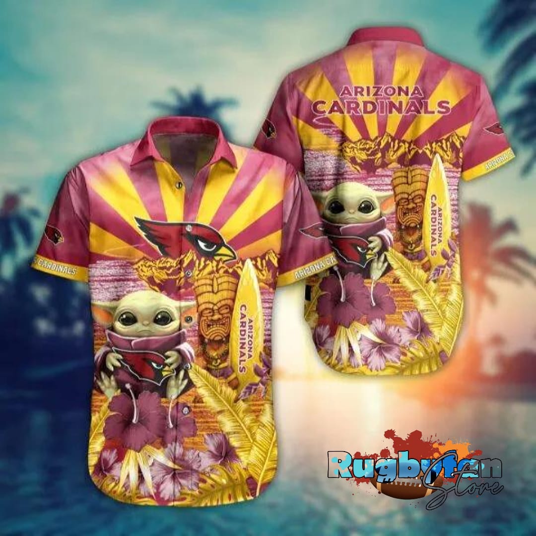 Arizona Cardinals NFL Baby Yoda Style Hawaiian Shirt Arizona Cardinals NFL Baby Yoda Style Hawaiian Shirt
