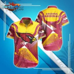 Arizona Cardinals NFL Digital Pattern Hawaiian Shirt