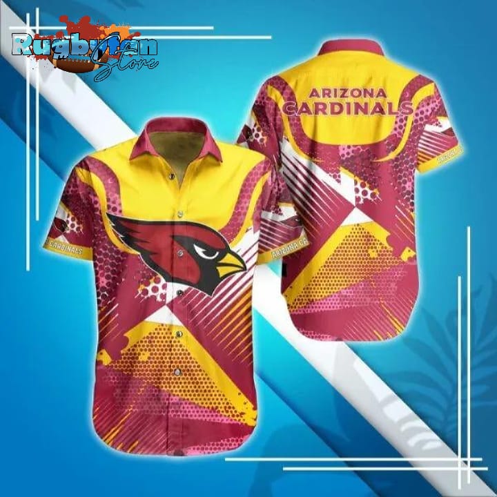 Arizona Cardinals NFL Digital Pattern Hawaiian Shirt Arizona Cardinals NFL Digital Pattern Hawaiian Shirt