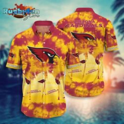 Arizona Cardinals NFL Fire Pattern Hawaiian Shirt