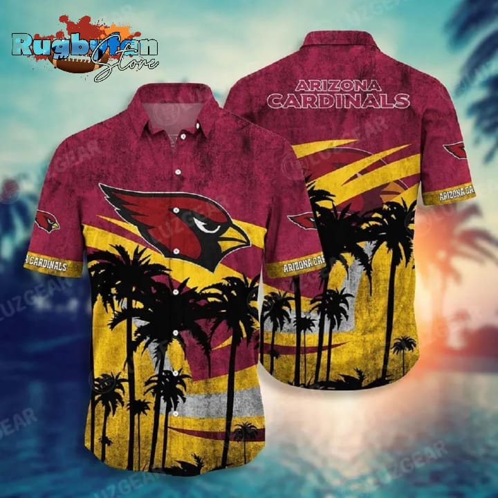 Arizona Cardinals Nfl Hawaii Shirt Graphic Tropical Patterns Short Sleeve Hot Summer Arizona Cardinals Nfl Hawaii Shirt Graphic Tropical Patterns Short Sleeve Hot Summer