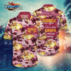 Arizona Cardinals Nfl Hawaiian Shirt For Grandparent New Trending Beach Shirt
