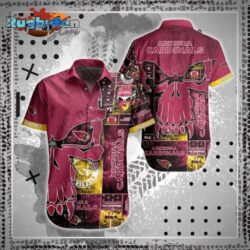 NFL Los Angeles Rams Grateful Dead Gift For Fan Personalized Hawaiian Shirt & Short Arizona Cardinals Nfl Hawaiian Shirt Skull Printed 3D New Trend Summer For Best Fans