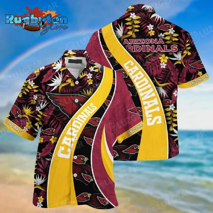 Arizona Cardinals Nfl Hawaiian Shirt With Tropical Patterns For Your Loved Ones Arizona Cardinals Nfl Hawaiian Shirt With Tropical Patterns For Your Loved Ones