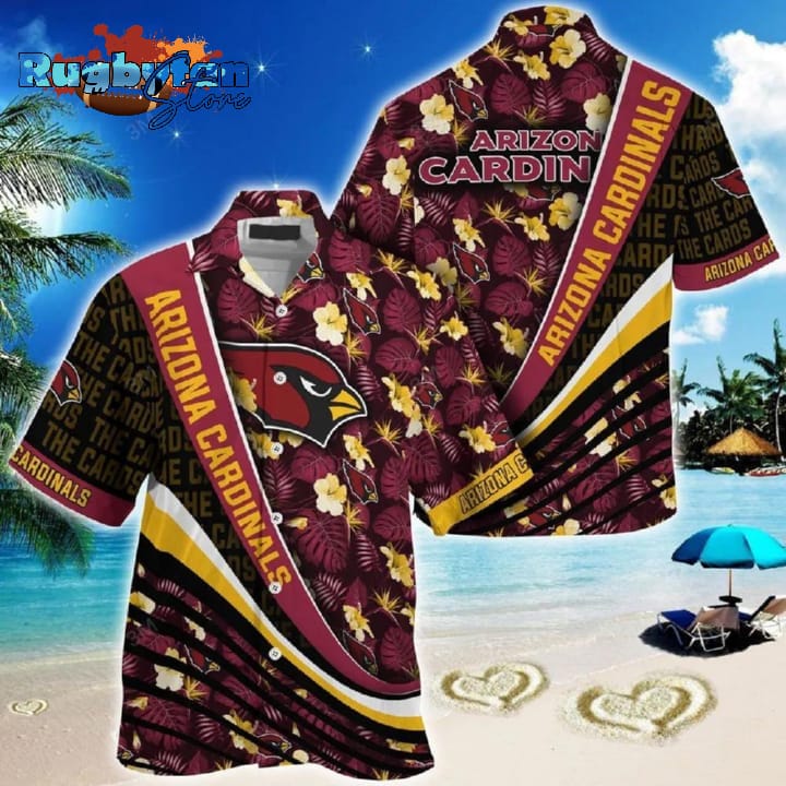 Arizona Cardinals NFL Hibiscus Pattern Hawaiian Shirt Arizona Cardinals NFL Hibiscus Pattern Hawaiian Shirt