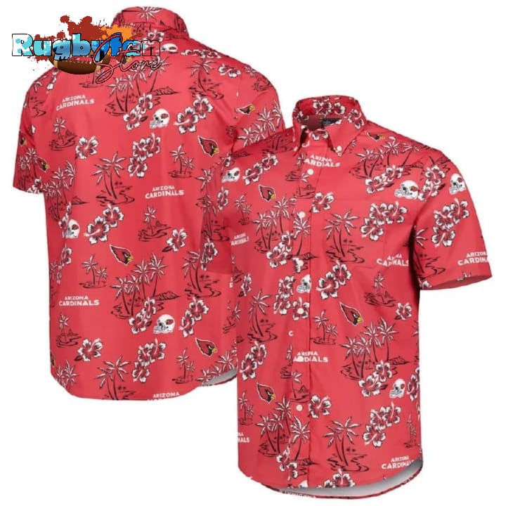 Arizona Cardinals NFL Red Background Hawaiian Shirt