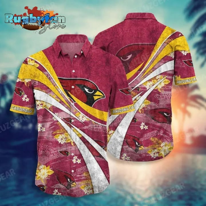 Arizona Cardinals Nfl Summer Hawaiian Shirt Floral Pattern Graphic Arizona Cardinals Nfl Summer Hawaiian Shirt Floral Pattern Graphic
