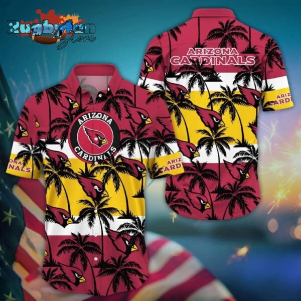 arizona cardinals nfl tree summer pattern hawaiian shirt nfl hawaiian shirt1 znyy3