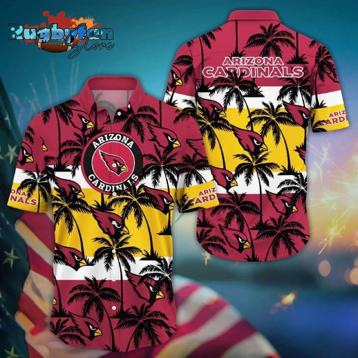 Arizona Cardinals NFL Tree Summer Pattern Hawaiian Shirt Arizona Cardinals NFL Tree Summer Pattern Hawaiian Shirt