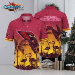 Arizona Cardinals NFL Tropical Flora Gift For Fans Hawaiian Shirt