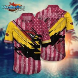 Arizona Cardinals NFL Vintage US Flag Hawaiian Shirt
