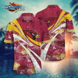 Arizona Cardinals NFL Wave Pattern Hawaiian Shirt
