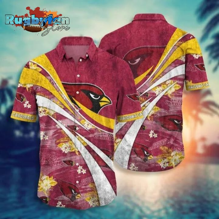 Arizona Cardinals NFL Wave Pattern Hawaiian Shirt Arizona Cardinals NFL Wave Pattern Hawaiian Shirt