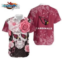 Arizona Cardinals Skull Hawaiian Shirt