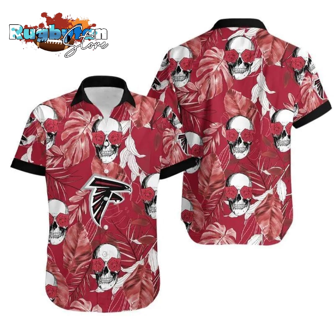 Atlanta Falcons Coconut Leaves And Skulls Hawaii Shirt Summer Collection
