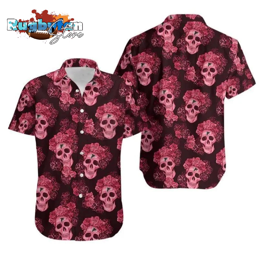 Atlanta Falcons Mystery Skull And Flower Hawaii Shirt Summer Collection