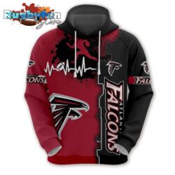 Atlanta Falcons NFL Big Logo Teams For Man Women 3D Hoodie All Over Print Fan Gift
