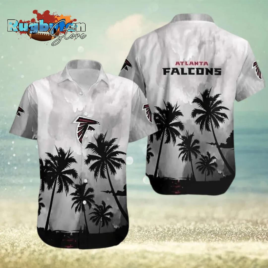 Atlanta Falcons NFL Coconut Trees Beach Vacation Hawaiian Shirt