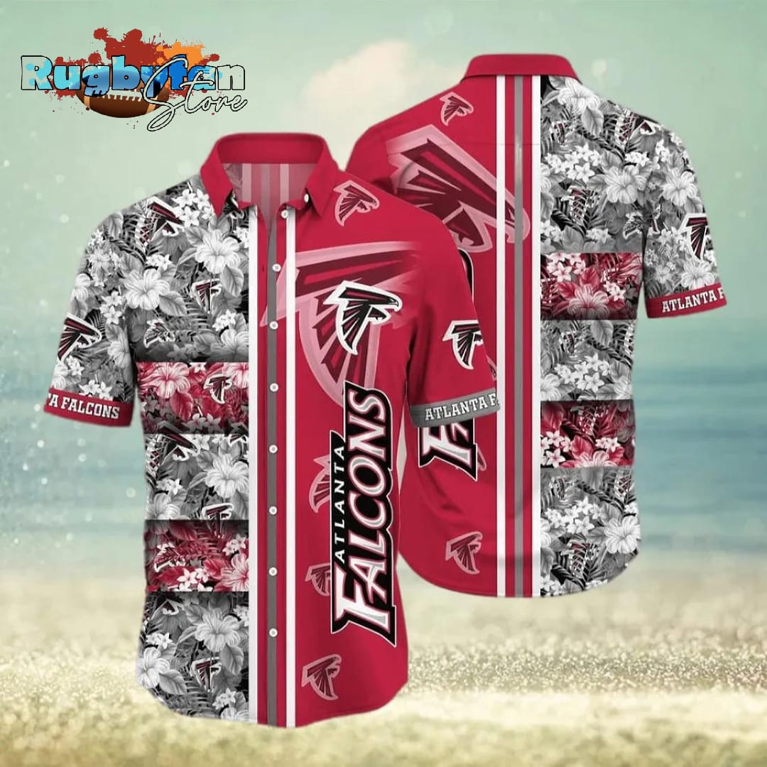 Atlanta Falcons NFL Flower Pattern Aloha Summer Vacation Gift Hawaiian Shirt Atlanta Falcons NFL Flower Pattern Aloha Summer Vacation Gift Hawaiian Shirt