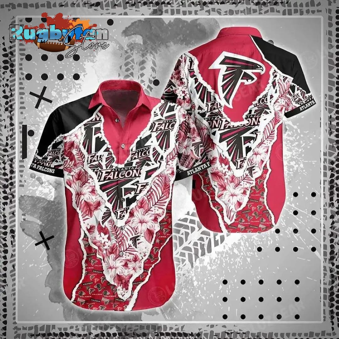 Atlanta Falcons Nfl Hawaii Shirt Graphic Floral Pattern This Summer Hawaiian Shirt Best Fans