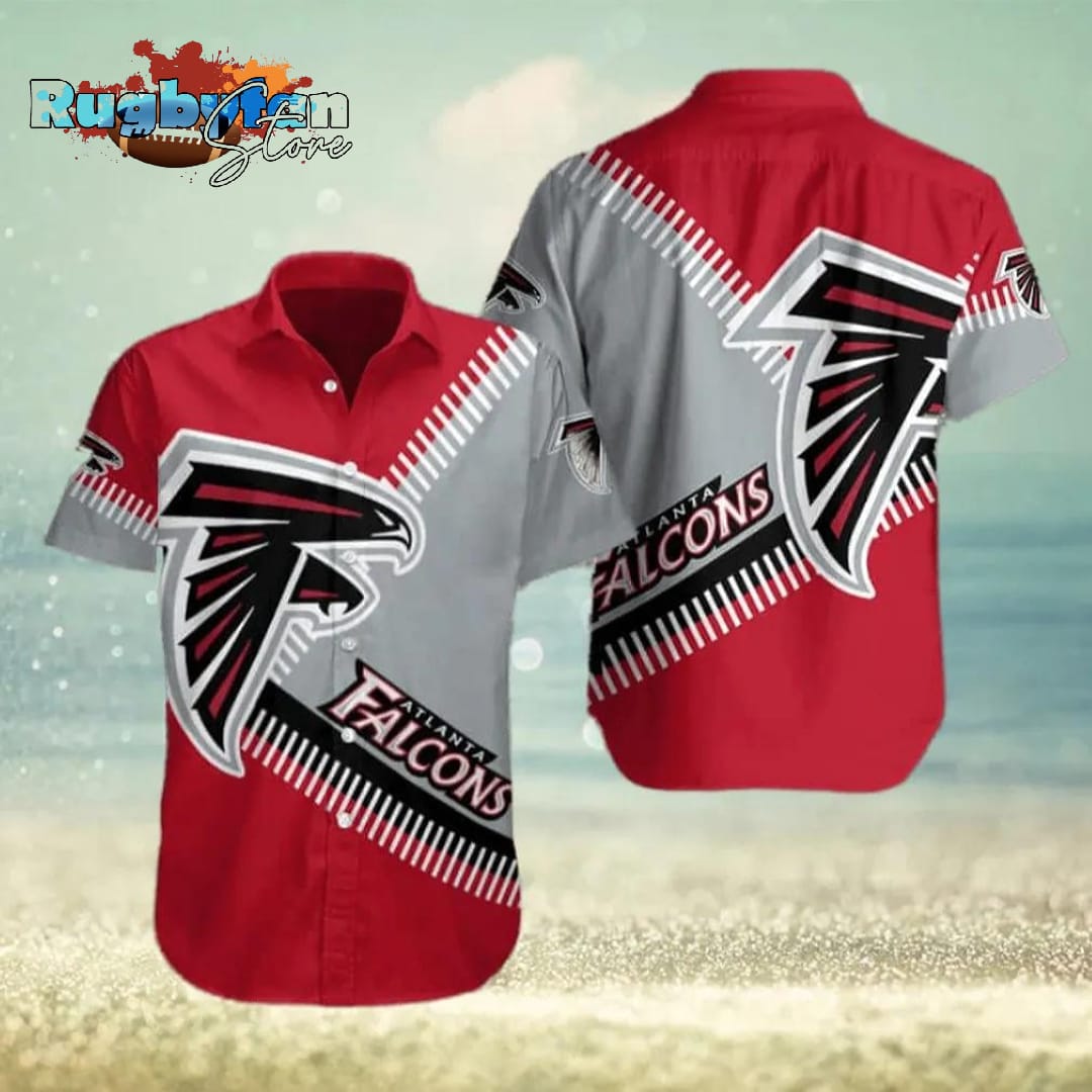 Atlanta Falcons NFL Red Aloha Gift For Football Fans Hawaiian Shirt