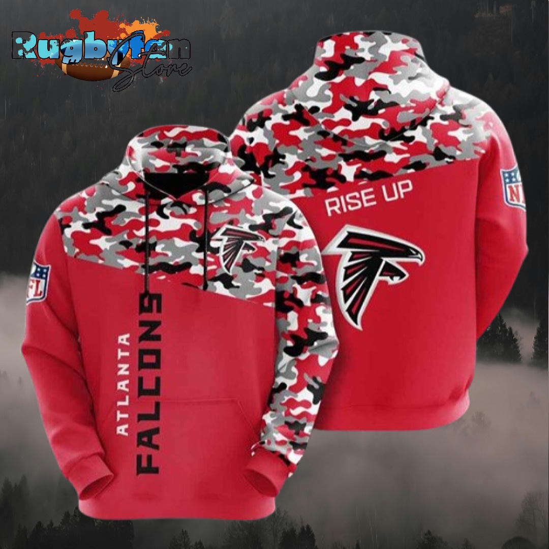 Atlanta Falcons NFL Big Logo Teams Sweatshirt For Man Women 3D Hoodie