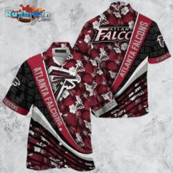 Atlanta Falcons NFL Football With Tropical Flower Pattern Hawaiian Shirt For Fans