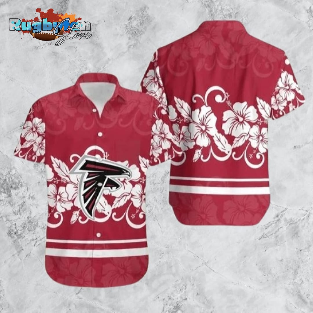 Atlanta Falcons NFL Hibiscus Flowers Trendy Summer Gift Hawaiian Shirt Atlanta Falcons NFL Hibiscus Flowers Trendy Summer Gift Hawaiian Shirt
