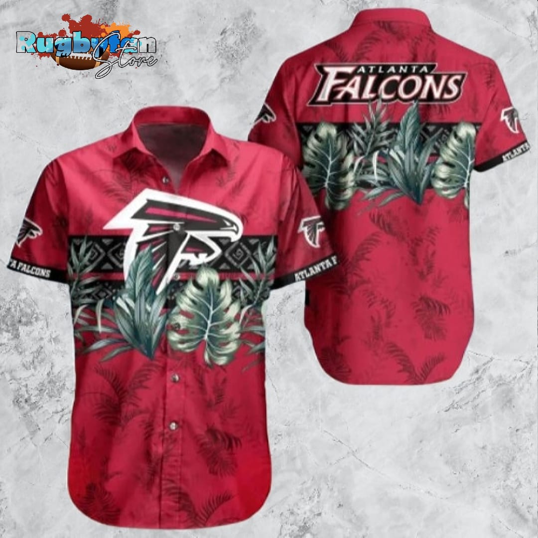 Atlanta Falcons NFL Leaves Summer Pattern Hawaiian Shirt Atlanta Falcons NFL Leaves Summer Pattern Hawaiian Shirt
