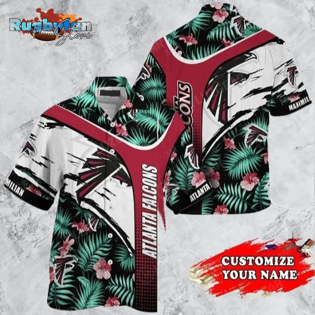 Atlanta Falcons NFL Personalized Hawaiian Shirt Floral Graphic Tropical Patterns Trends Summer Gift Atlanta Falcons NFL Personalized Hawaiian Shirt Floral Graphic Tropical Patterns Trends Summer Gift