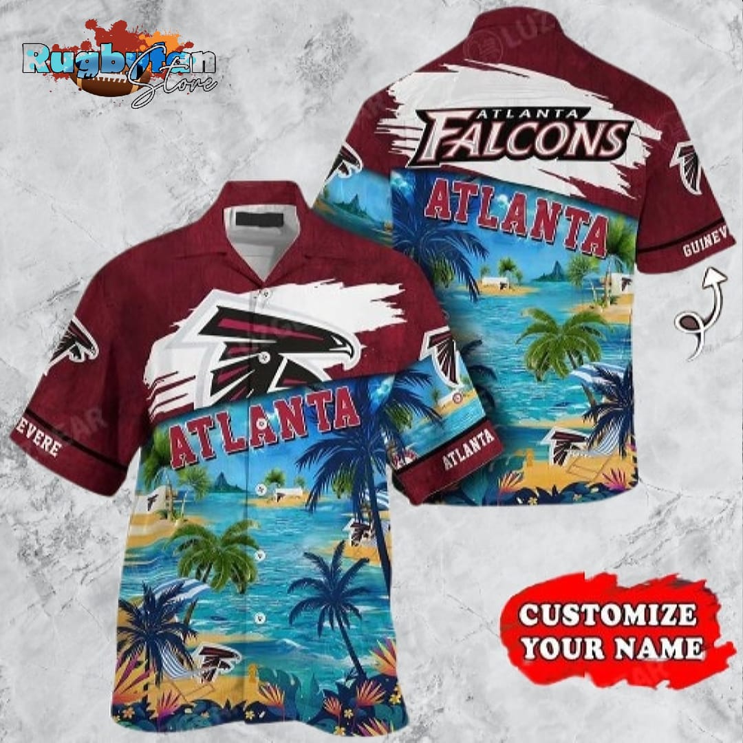 Atlanta Falcons NFL Personalized Hawaiian Shirt Tropical Patterns Graphic Trends Summer Gift For Fan NFL Atlanta Falcons NFL Personalized Hawaiian Shirt Tropical Patterns Graphic Trends Summer Gift For Fan NFL