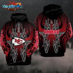 Awesome NFL Kansas City Chiefs 3D All Over Print Hoodie