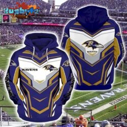 Baltimore Ravens Logo 3D Hoodie All Over Print Baltimore Ravens NFL Gifts
